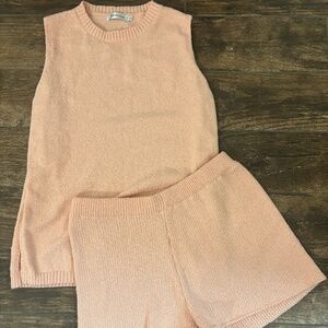 Summer Sleeveless Sweater Lounge Set